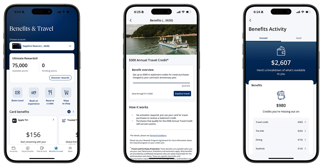 Chase App Screenshots