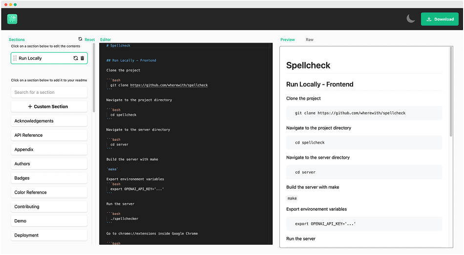 ReadMe.so screenshot
